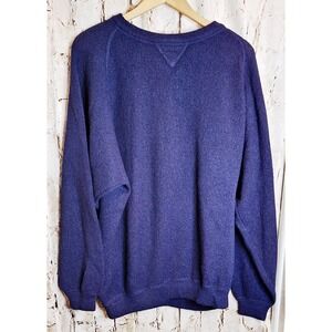 Vintage Andean 100% Alpaca Ex. large (XL) deep blue crew neck sweater